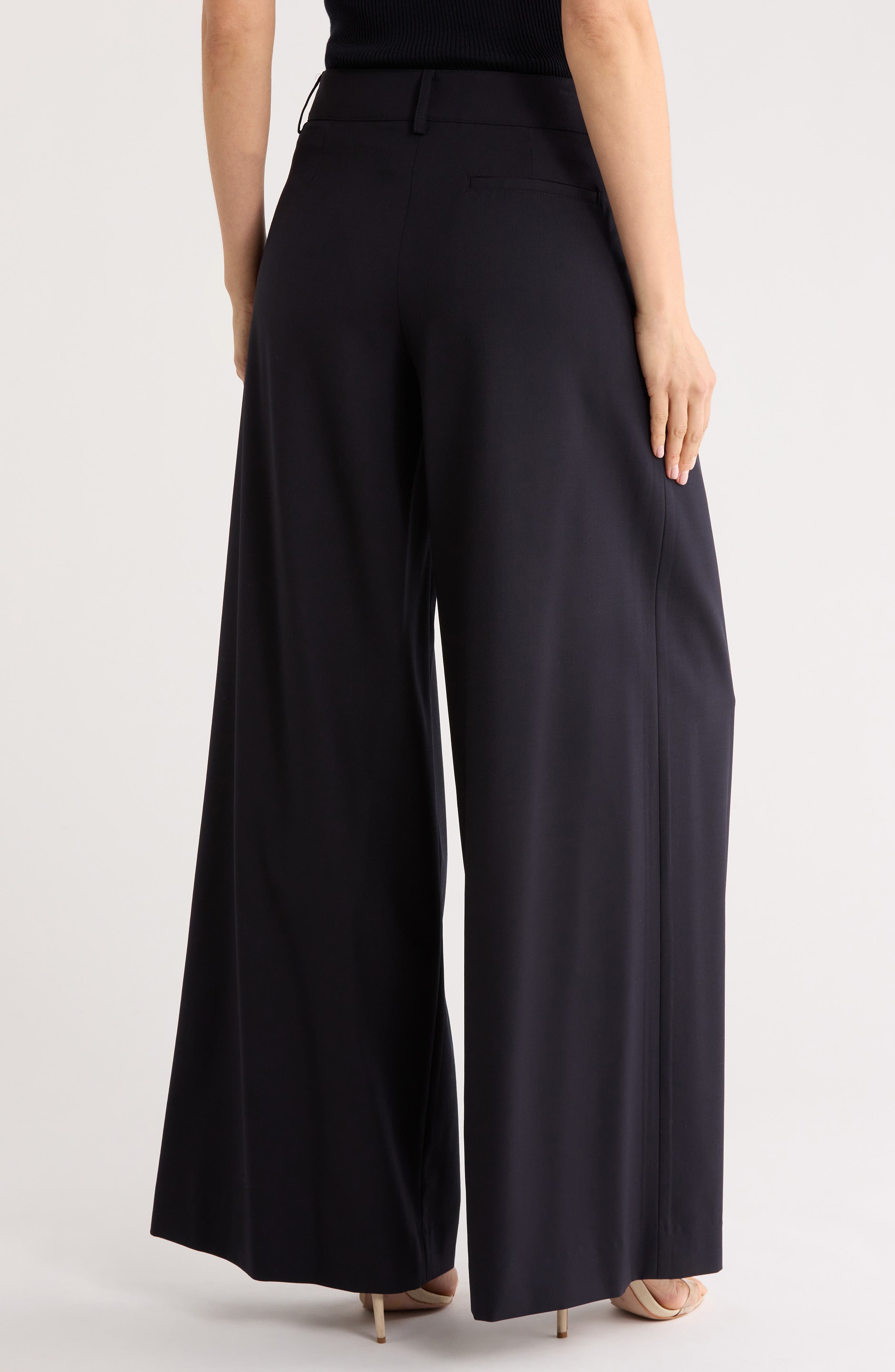 Didi Stretch Wool Wide Leg Pants - image 2