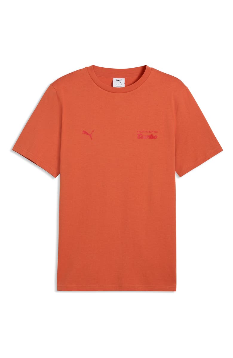 PUMA Porsche League Essential Graphic T-Shirt, Main, color, Amarena