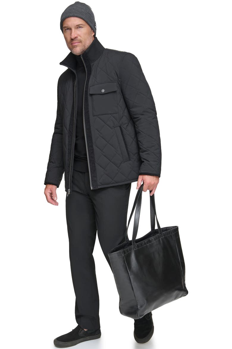 Amberg Water Resistant Jacket, Alternate, color, BLACK