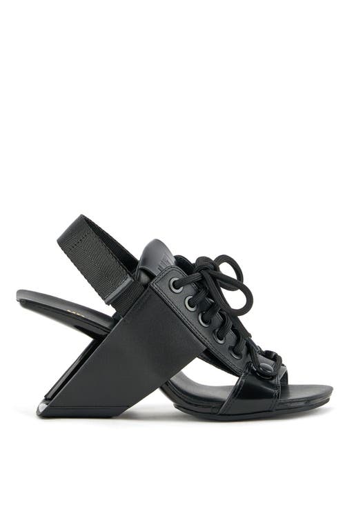 United Nude Loop Sporty Hi Sandal In Black