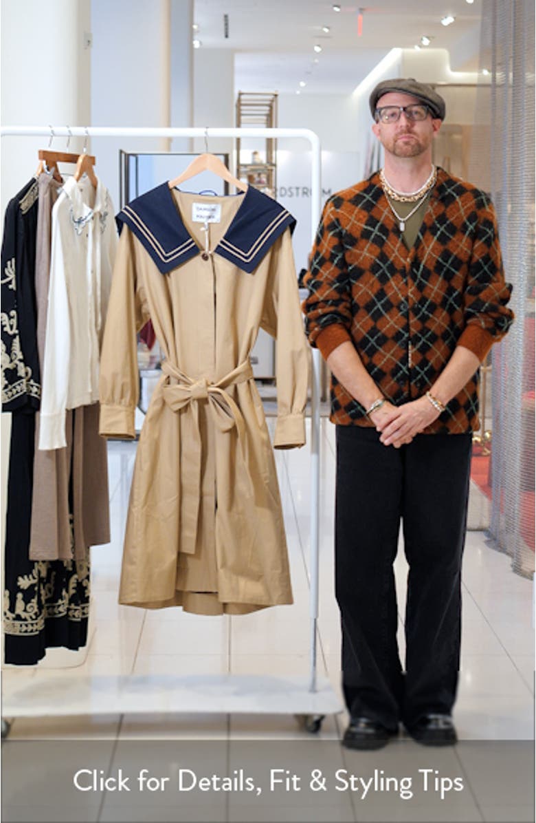 Ella Organic Cotton Trench Coat, sales video thumbnail