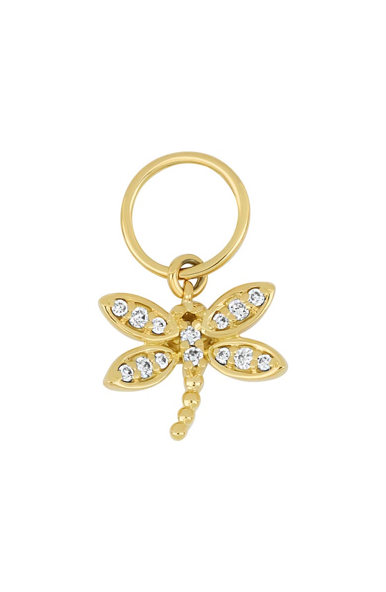 Bony Levy Icon Pavé Diamond Dragonfly Charm, Main, color, 18Ky