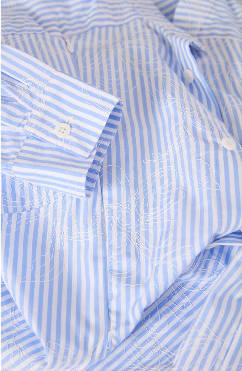 Cache Coeur Camille Maternity and Nursing Shirt, Alternate, color, Blue