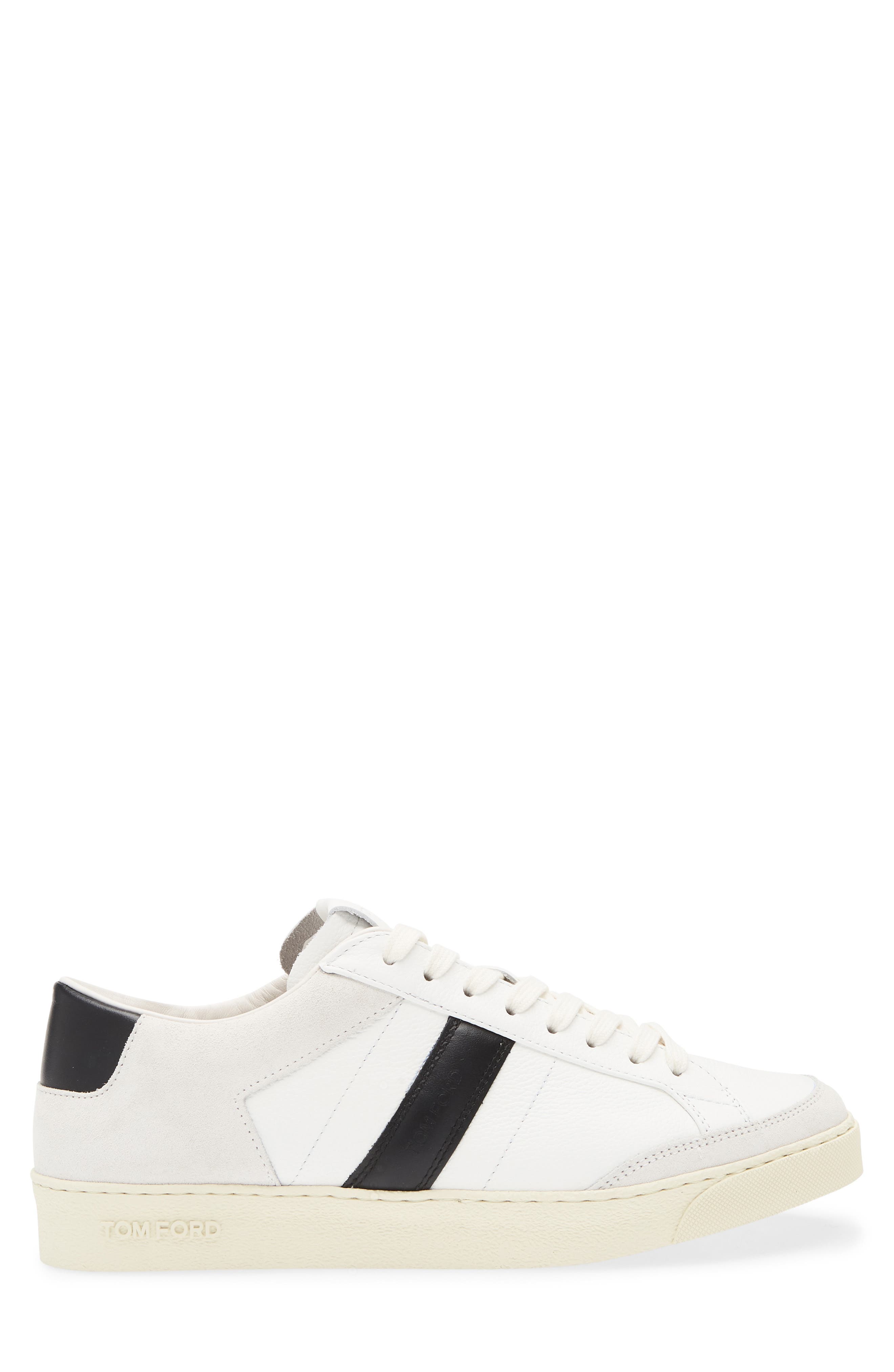 TOM FORD Low Top Sneaker, Alternate, color, White/ Cream