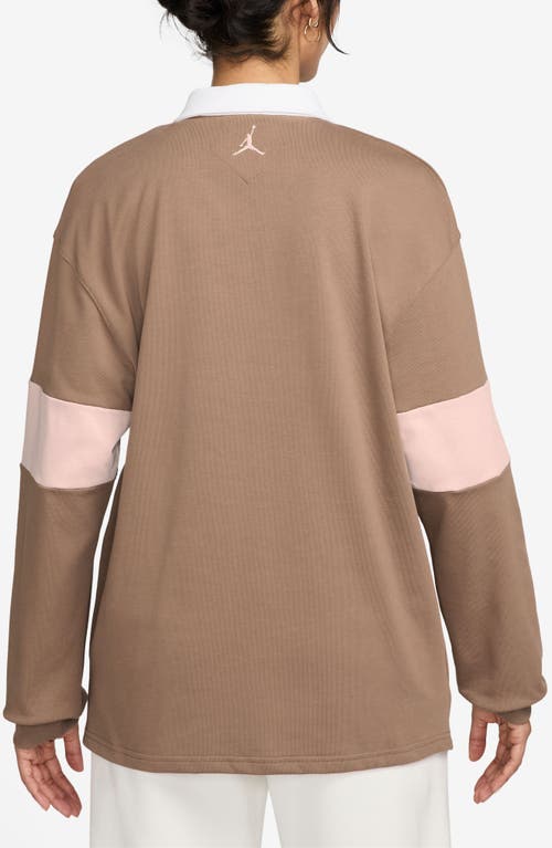 JORDAN JORDAN COLORBLOCK LONG SLEEVE RUGBY SHIRT