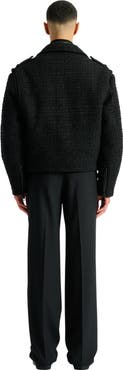 Balmain Tweed biker jacket