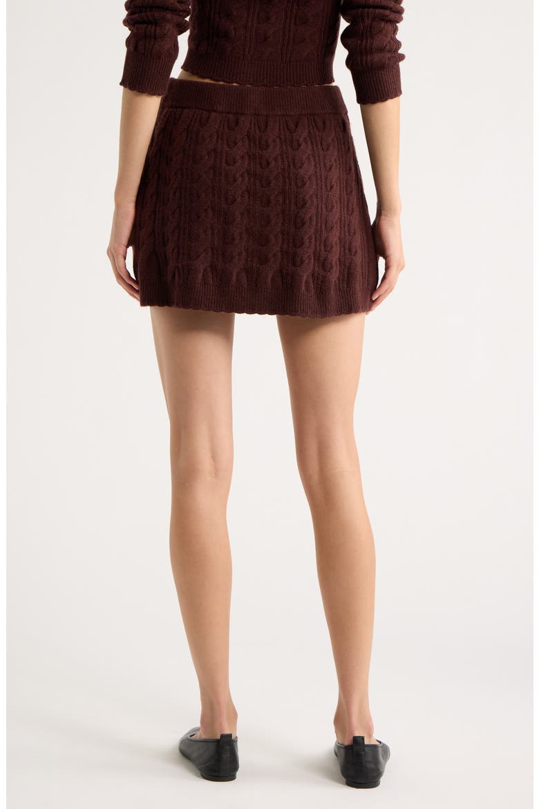 Berritt Wool & Cashmere Miniskirt, Alternate, color, CINNABAR