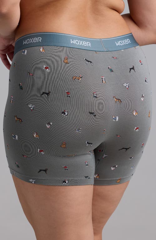 Woxer Baller Ultra-soft 5-inch Boxer Briefs In Gray