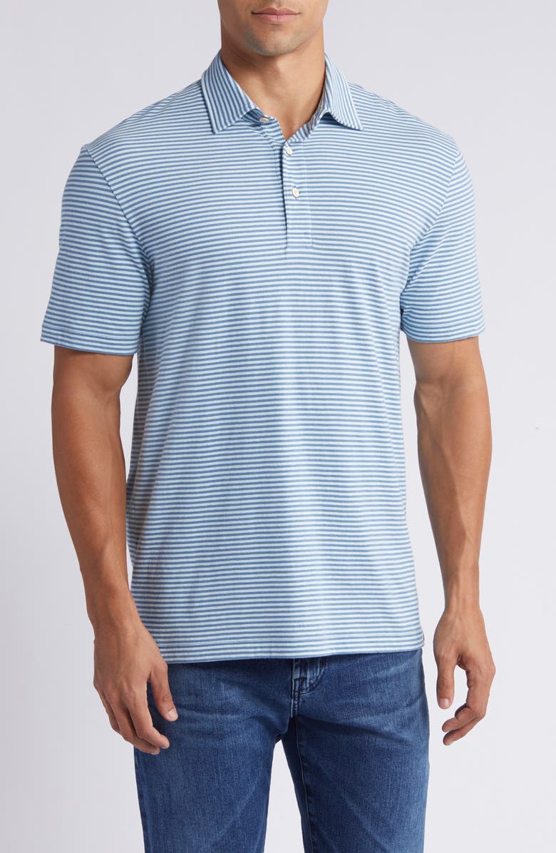Faherty Retreat Stripe Polo, Main, color,
