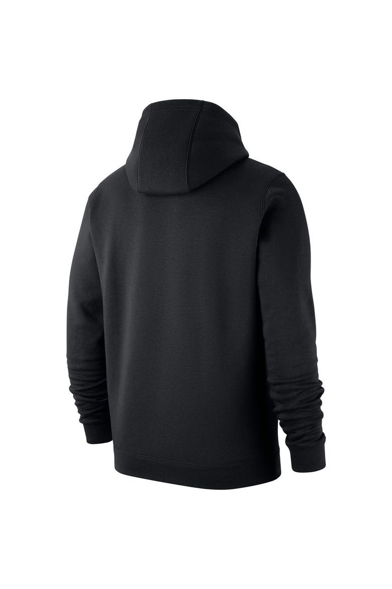 Men's Nike Black Iowa Hawkeyes Basketball Icon Club Fleece Pullover Hoodie, Alternate, color, Black