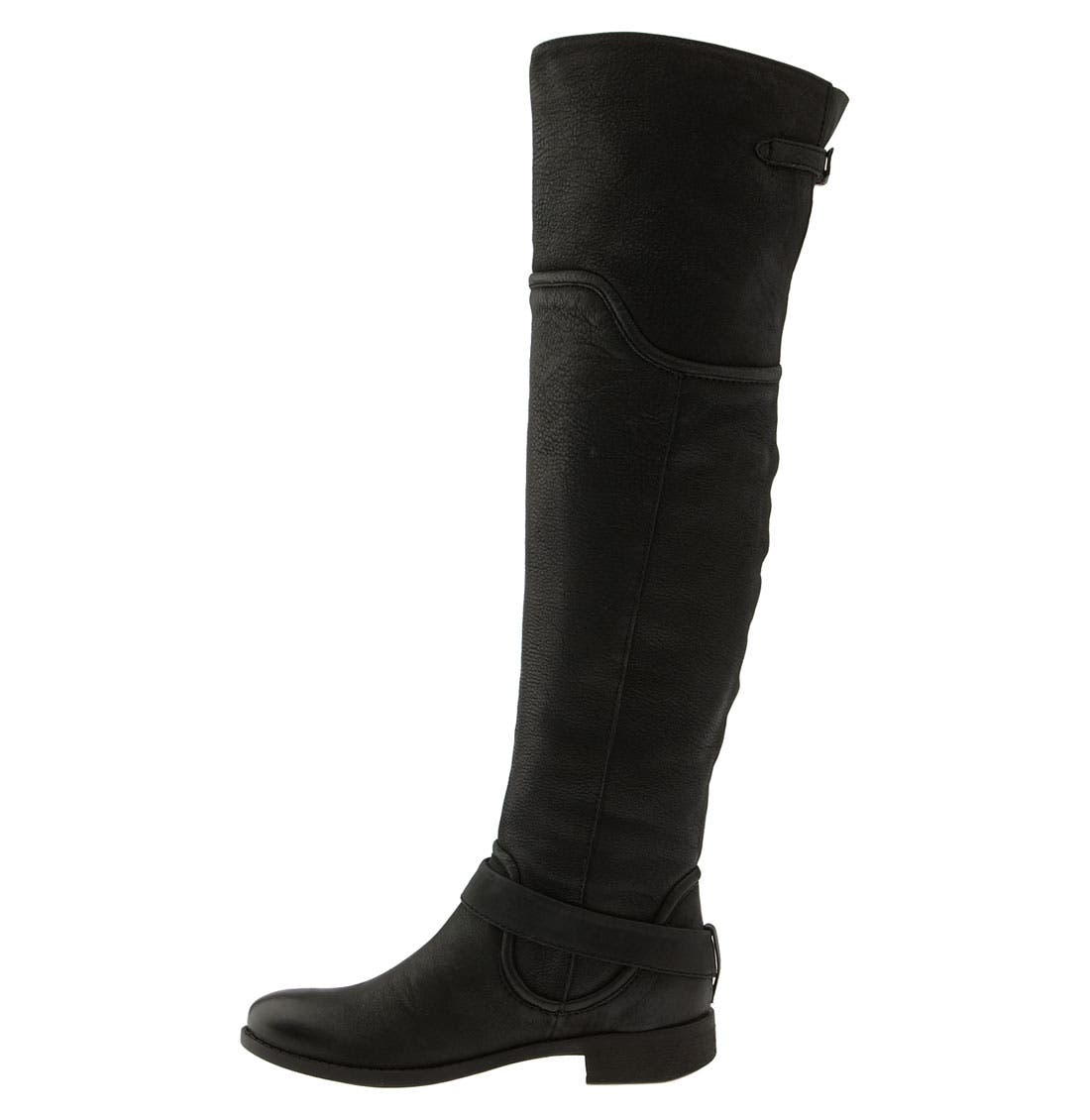 'Leighton' Over the Knee Boot, Alternate, color, BLACK