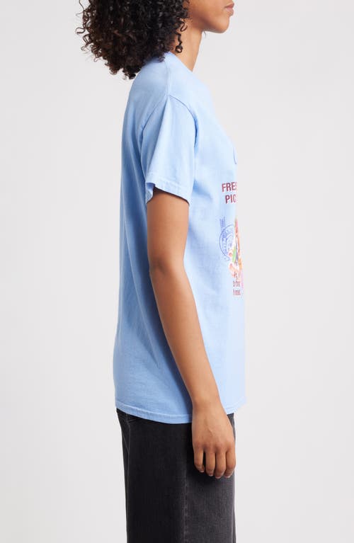 Vinyl Icons Sweet Treats Cotton Graphic T-shirt In Blue
