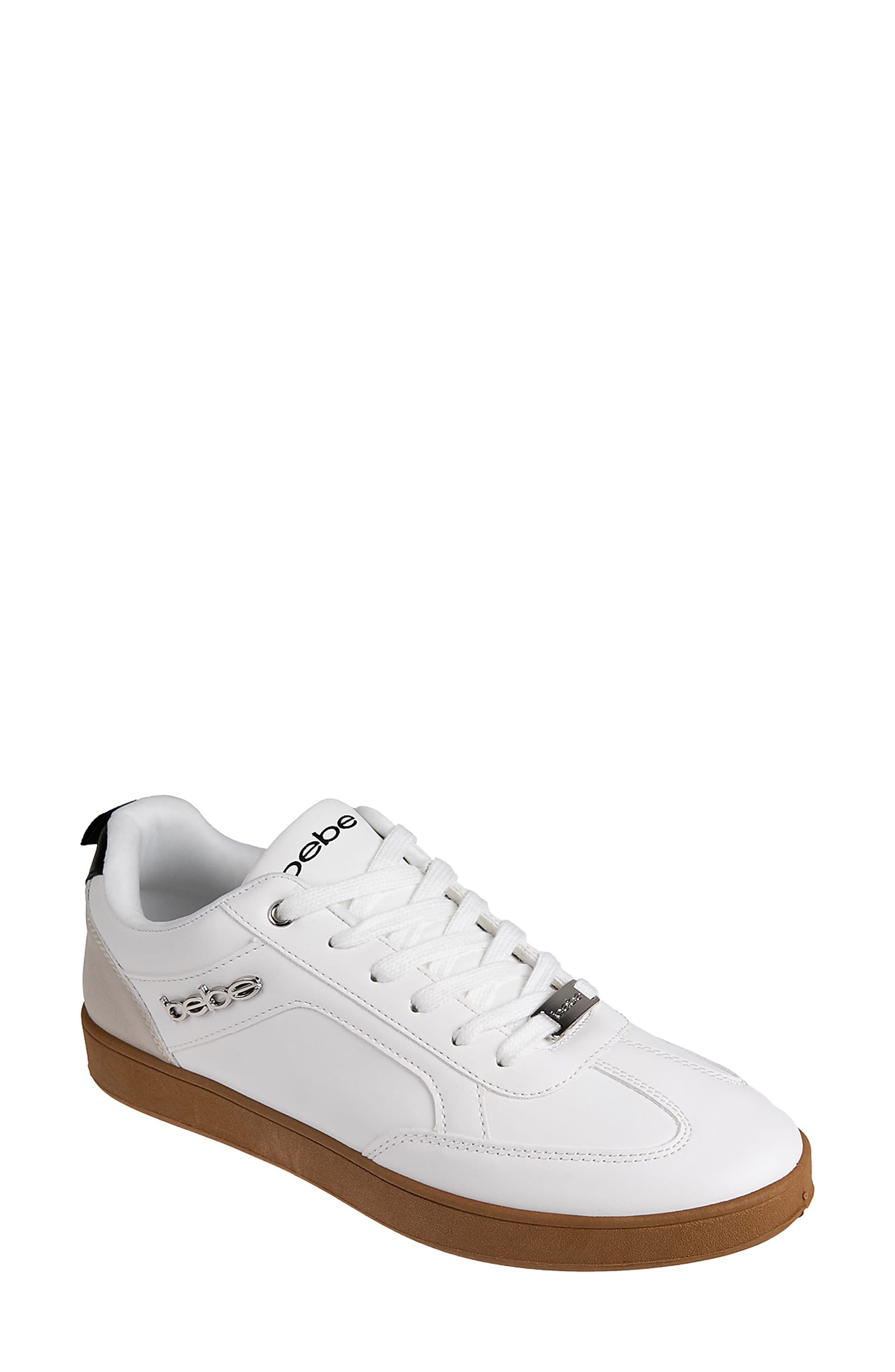 bebe Logo Sneaker, Main, color, 