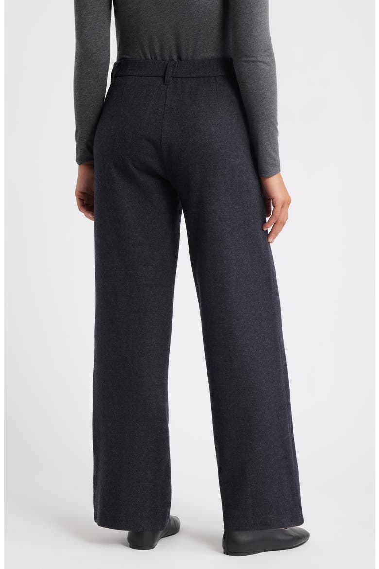 Wide Leg Virgin Wool Pants, Alternate, color, CHARCOAL