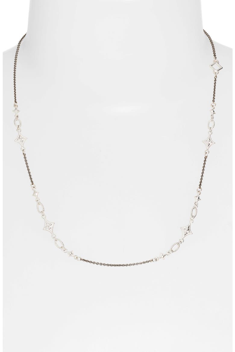 New World Crivelli Station Chain Necklace, Alternate, color, SILVER