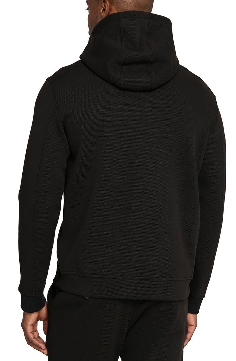 W.R.K Slim Fit Brushed Cotton Blend Pullover Hoodie, Alternate, color, Black