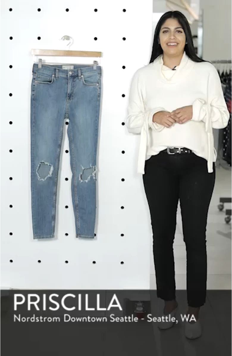 We the Free by Free People High Waist Ankle Skinny Jeans, sales video thumbnail