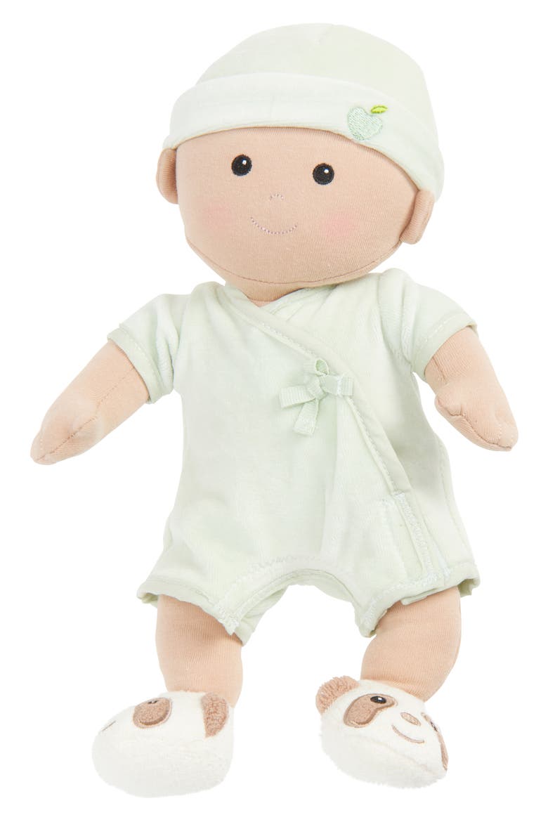 Organic Cotton Baby Doll, Main, color, MINT