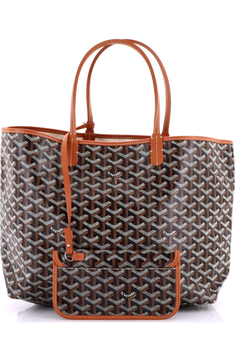 Pre-Owned Goyard Saint Louis Tote Coated Canvas XXL, Alternate, color, Brown