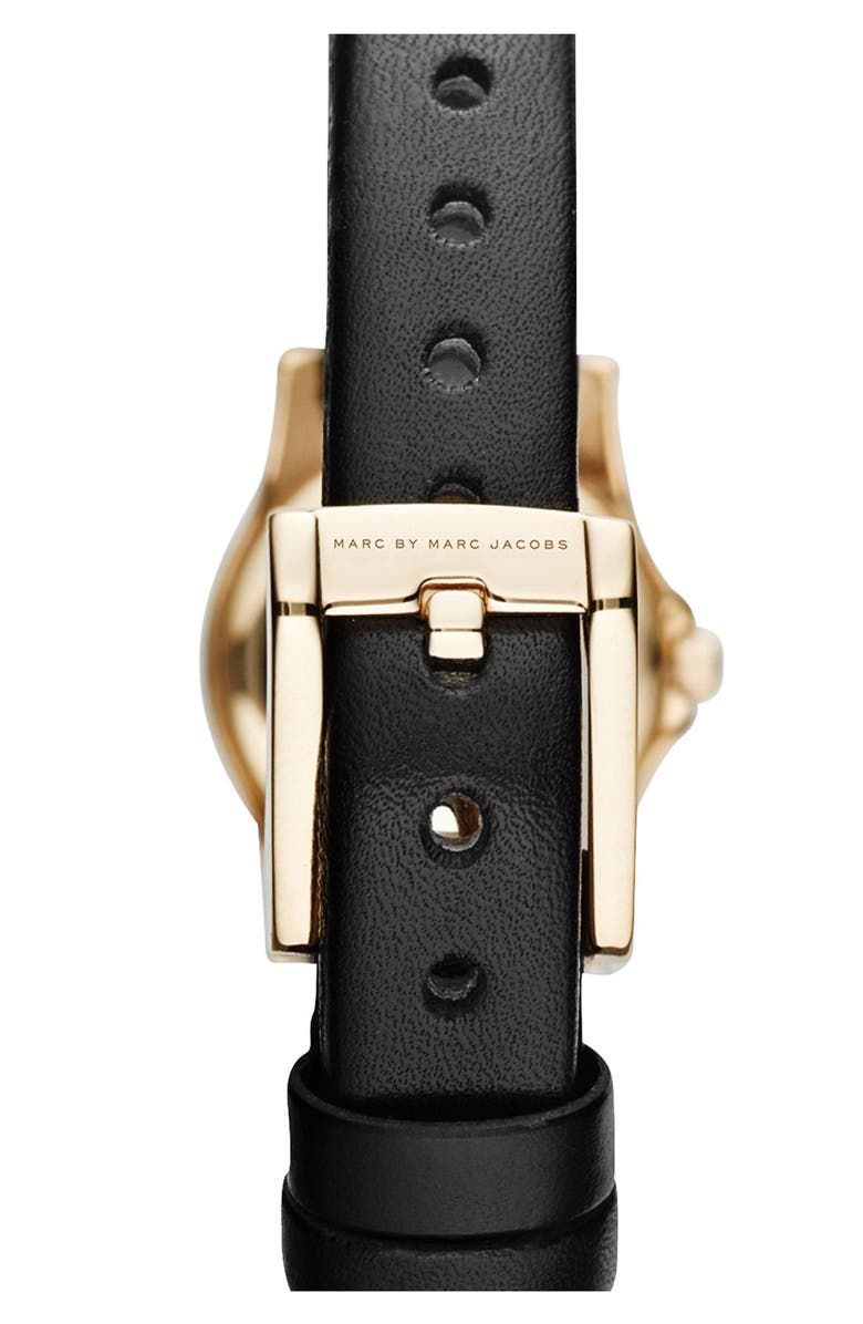 Marc Jacobs 'Henry Dinky' Leather Strap Watch, 20mm, Alternate, color, 