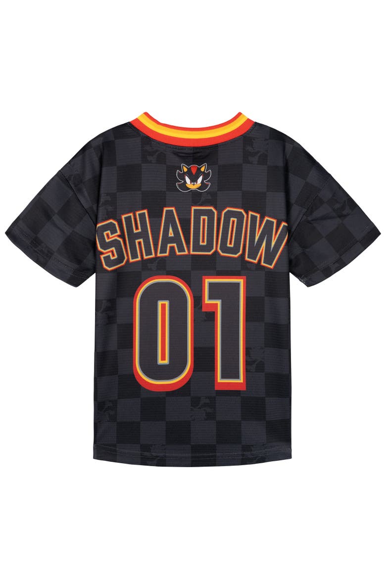 Sonic the Hedgehog Boys' Athletic Short Sleeve Shirt, Alternate, color, Shadow Charcoal Black