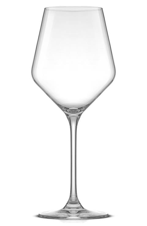 Layla White Set of 4 Stemmed White Wine Glasses