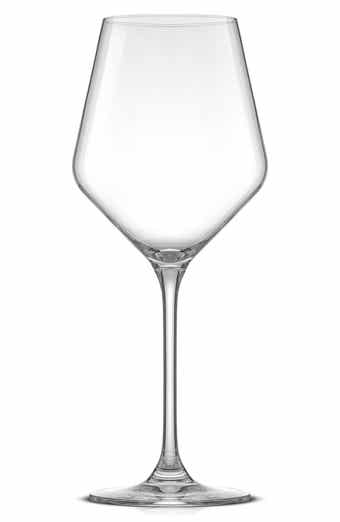JoyJolt Layla White Set of 4 Stemmed White Wine Glasses