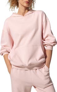 Lilysilk SILKERRY Oversized Seamflow Douceur Stand Collar with Half-Zip Hoodie