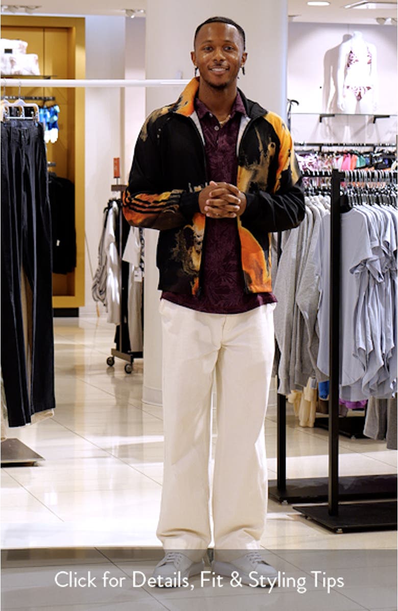 Allover Print 3-Stripes Track Jacket, sales video thumbnail