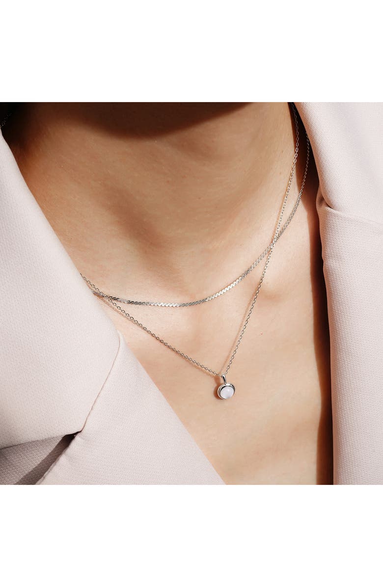 ANIA HAIE Lady Cozy Pendant Necklace, Alternate, color, Silver