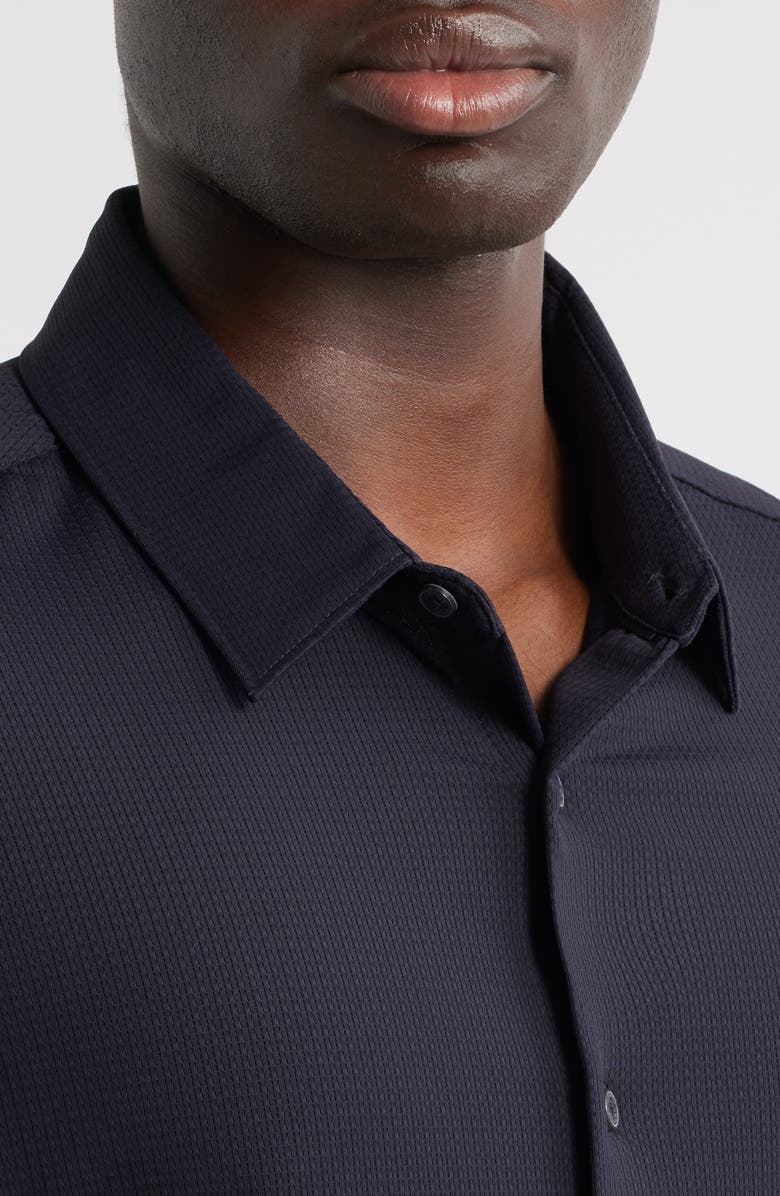 7 Diamonds Aldridge Knit Button-Up Shirt, Alternate, color, Midnight