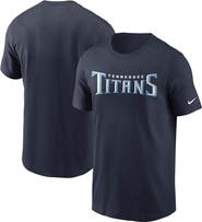 Nike Men's Nike Navy Tennessee Titans Team Wordmark T-Shirt