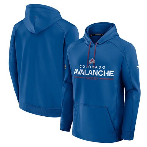 Men's Fanatics Blue Colorado Avalanche Authentic Pro Rink Hoodie