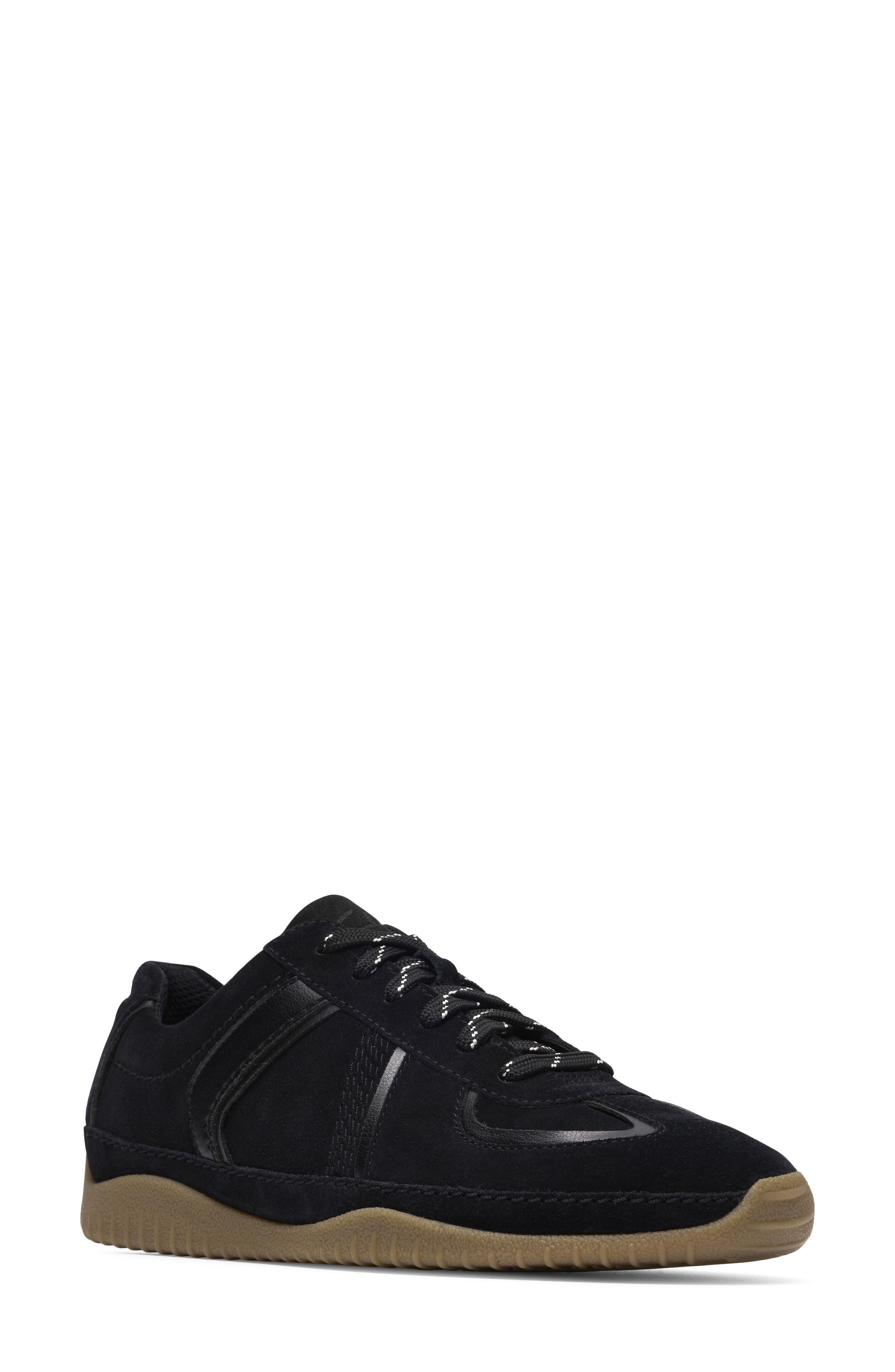 Meridor Lo Sneaker, Main, color, BLACK SDE