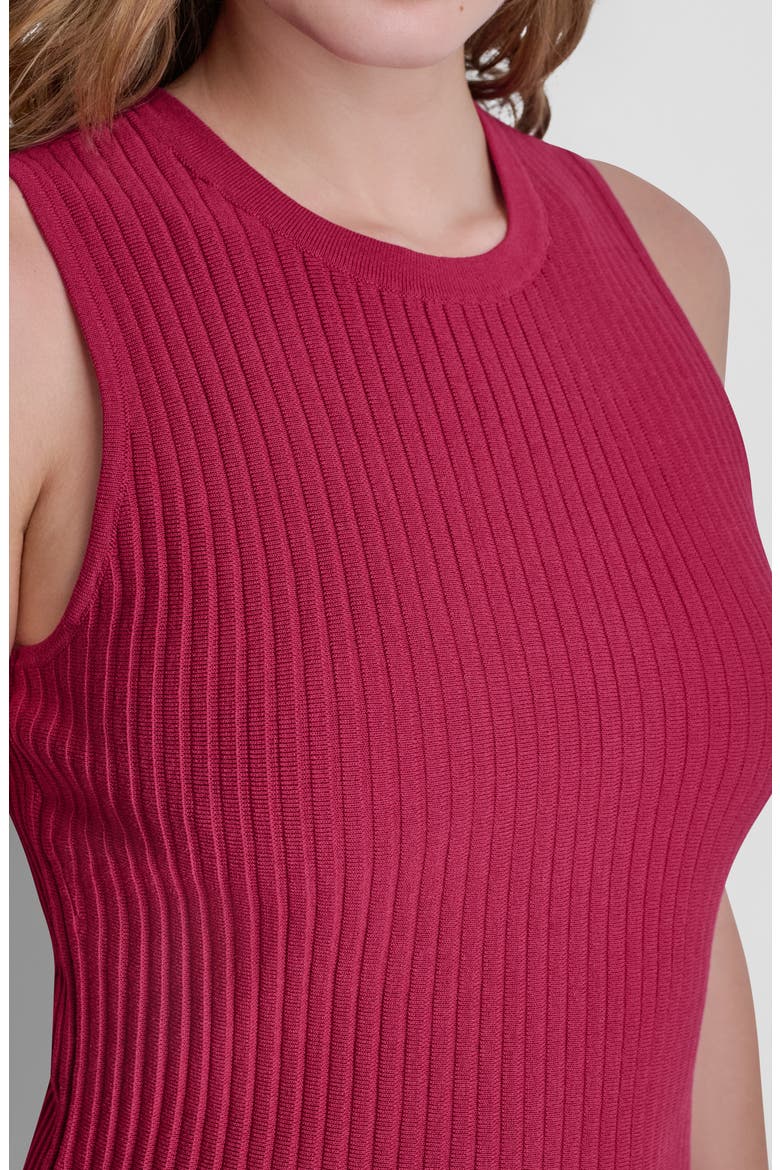 Fringe Sleeveless Sweater Dress, Alternate, color, RHYTHM RED