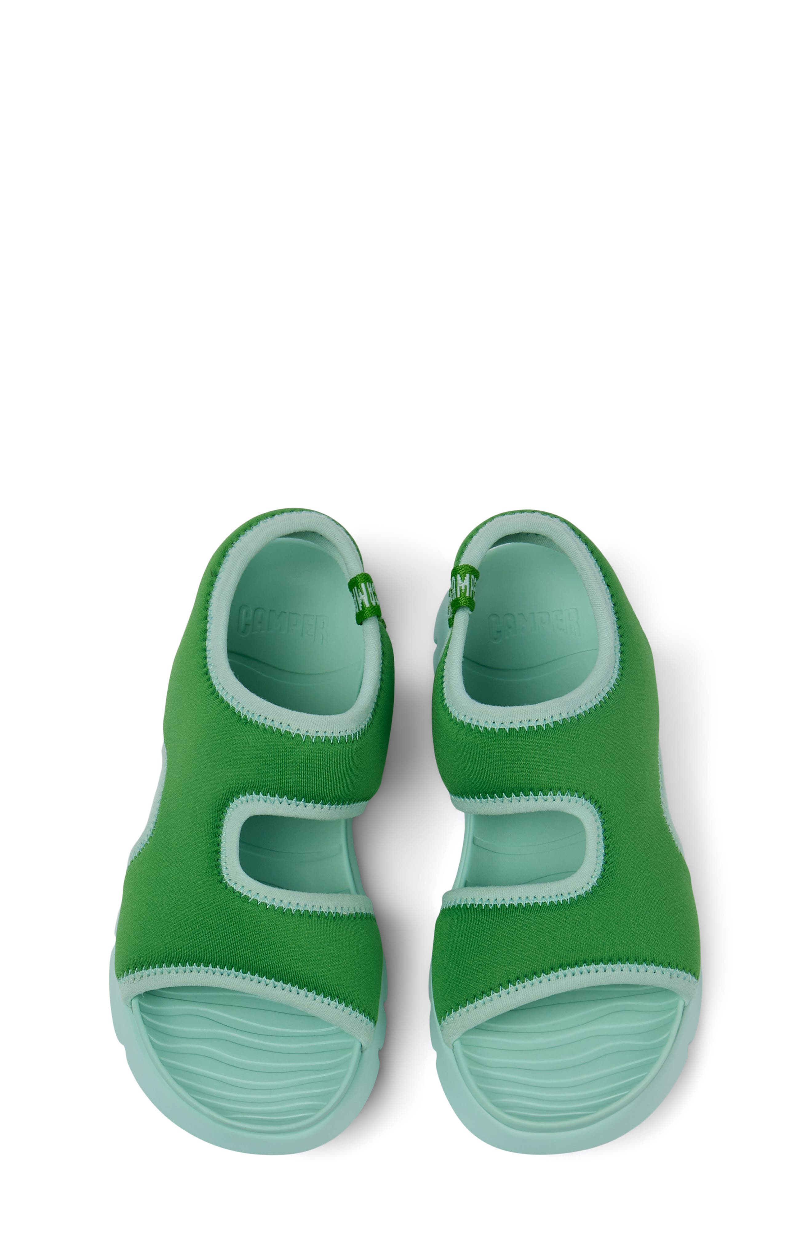 Camper Kids' Oruga Sandal, Alternate, color, Bright Green