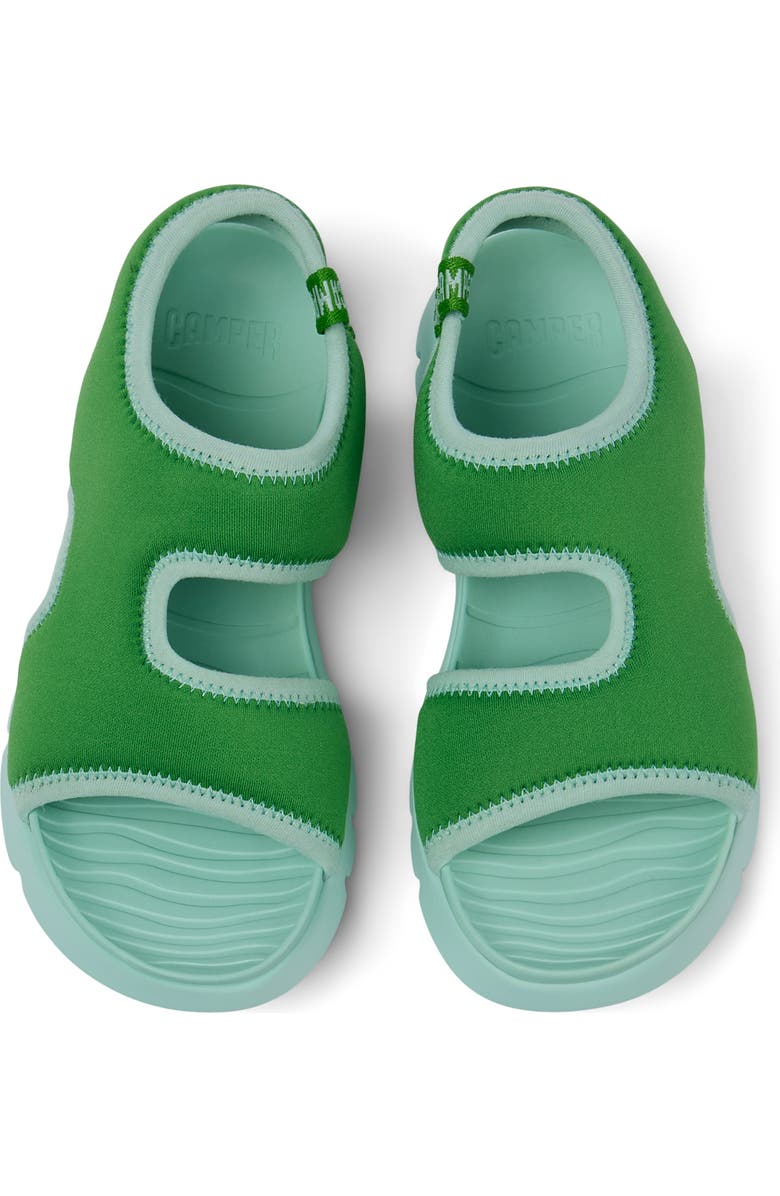 Camper Kids' Oruga Sandal, Alternate, color, Bright Green