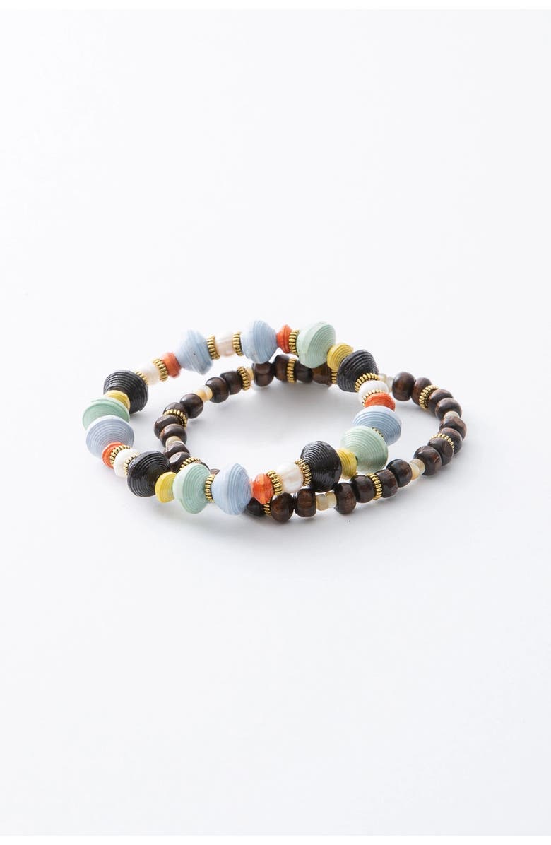 Noonday Collection Ubuntu Bracelet Set, Main, color, Multi