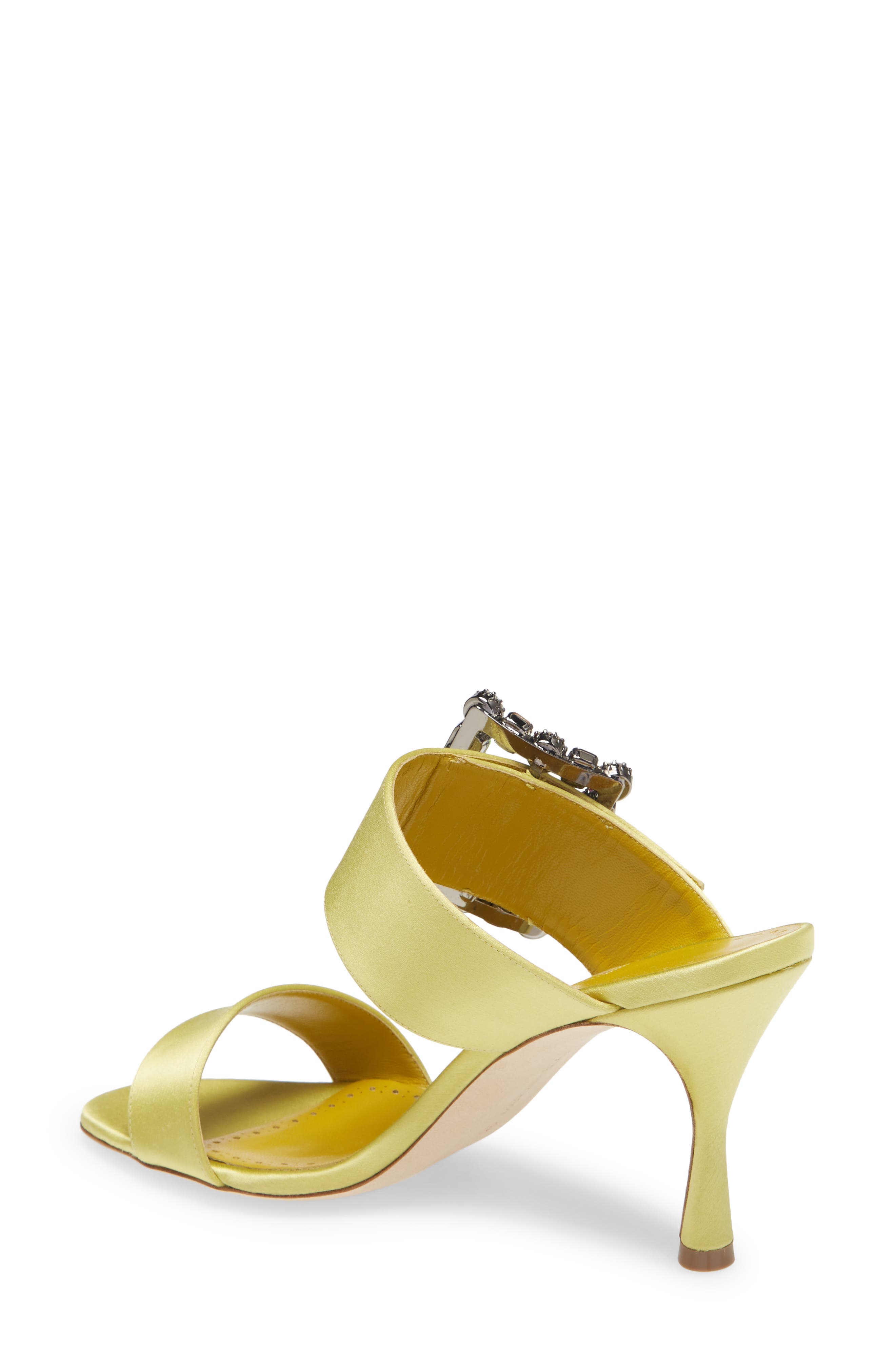 Verda Crystal Buckle Slide Sandal, Alternate, color, BRIGHT GREEN