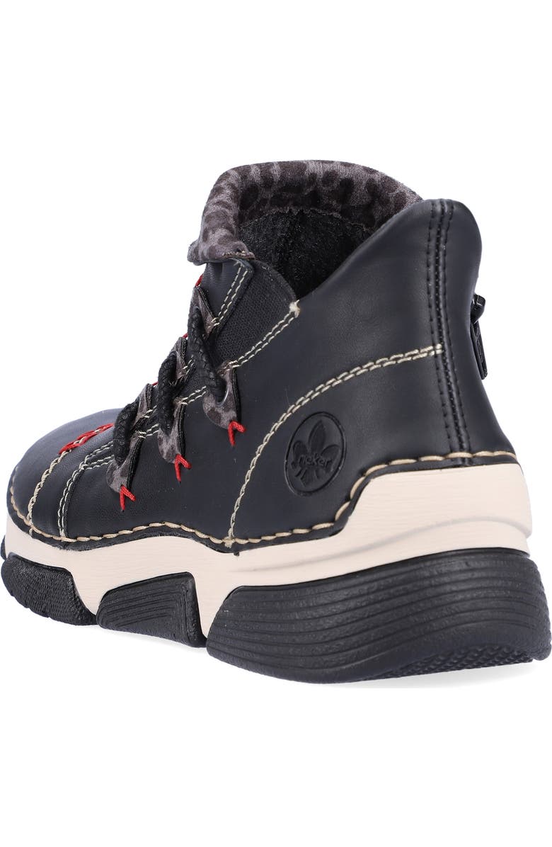 Rieker Angela Sneaker, Alternate, color, Schwarz/ Leo-Grey