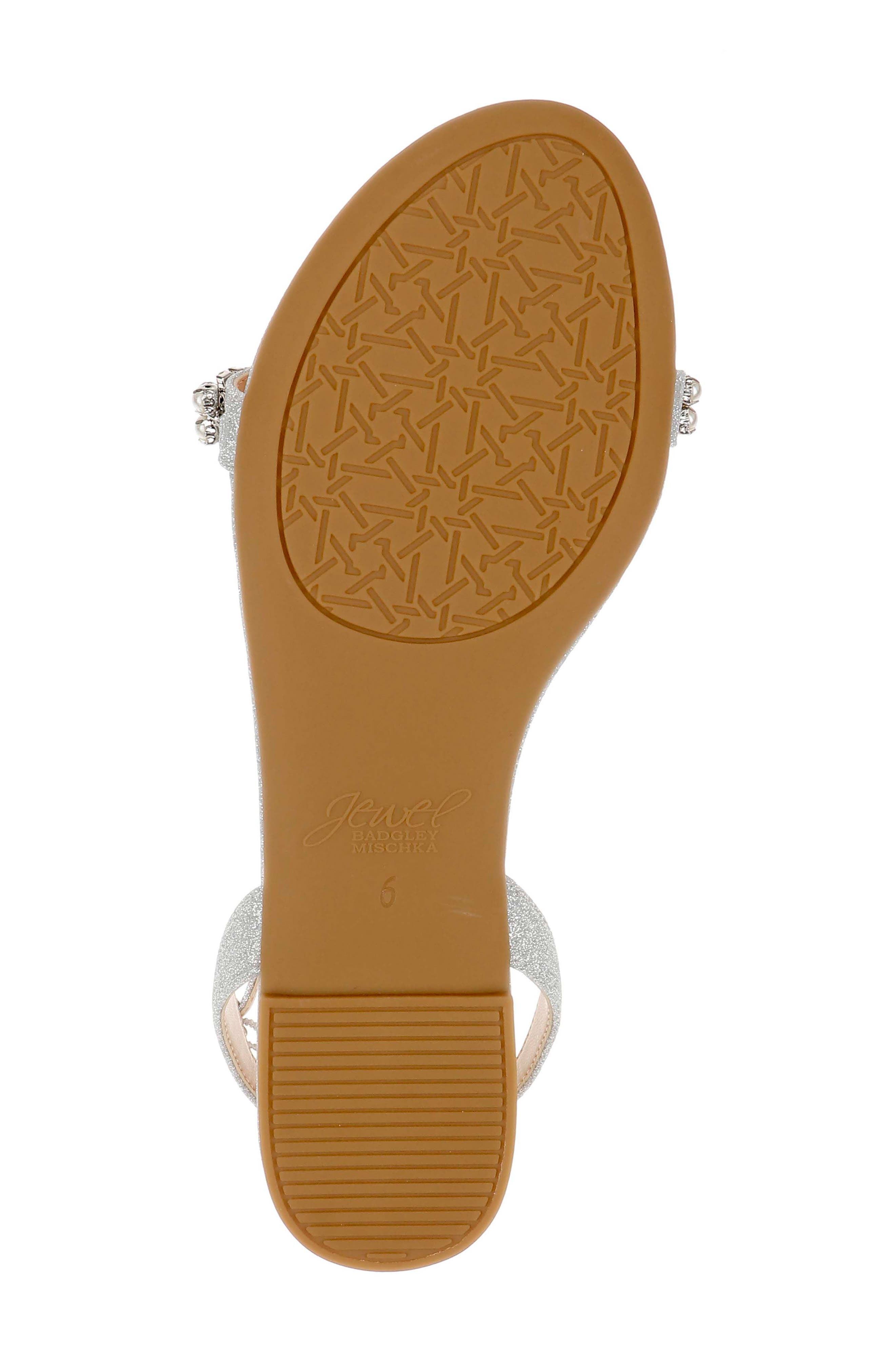 Jewel Badgley Mischka Daria Ankle Strap Sandal, Alternate, color, 