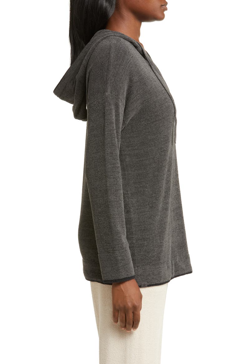 CozyChic Ultra Lite® Tipped Contrast Hoodie, Alternate, color, CARBON/ BLACK