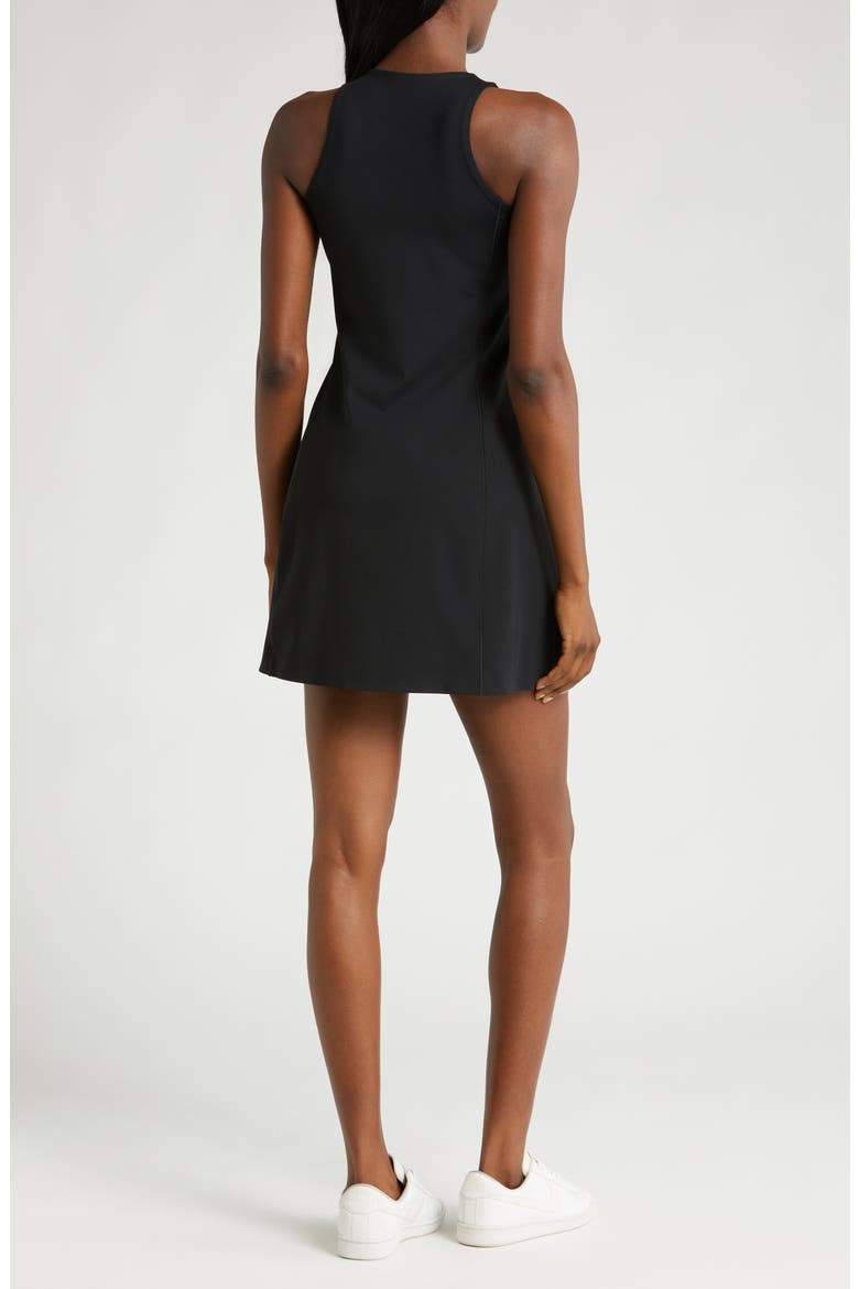 SPANXshape™ Get Moving Zip Front Dress, Alternate, color, VERY BLACK
