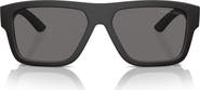 Prada Linea Rossa 56mm Polarized Square Sunglasses