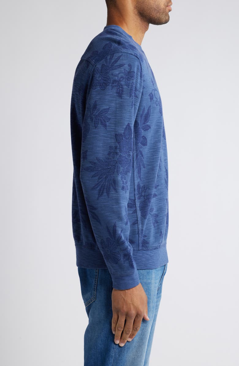 Tommy Bahama Tobago Bay Blooms Floral Sweatshirt, Alternate, color, Deep Marin