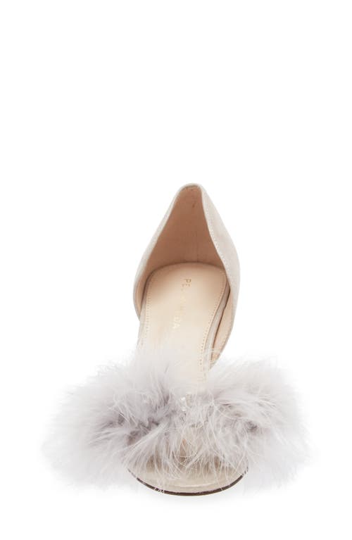 Pelle Moda Dallon Open Toe Pump In Dk Taupe