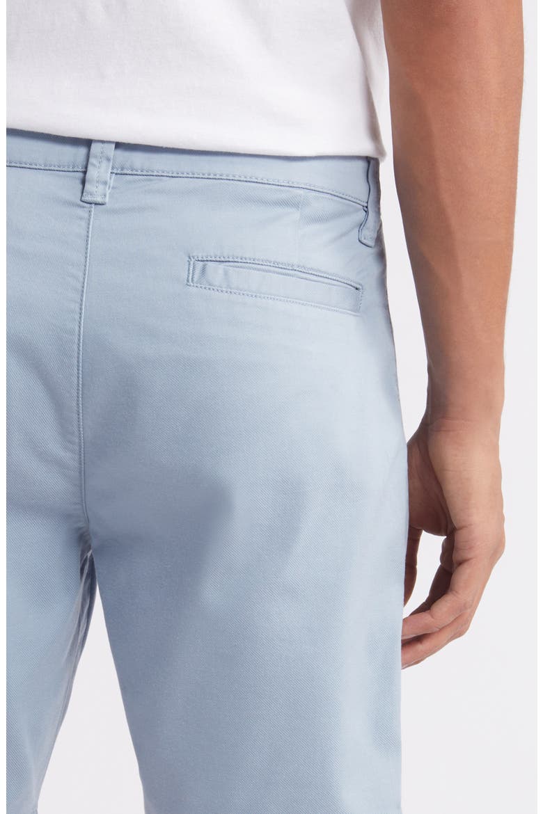 Arizona CoolMax® Slim Fit Flat Front Chino Shorts, Alternate, color, FADED DENIM SUMMER