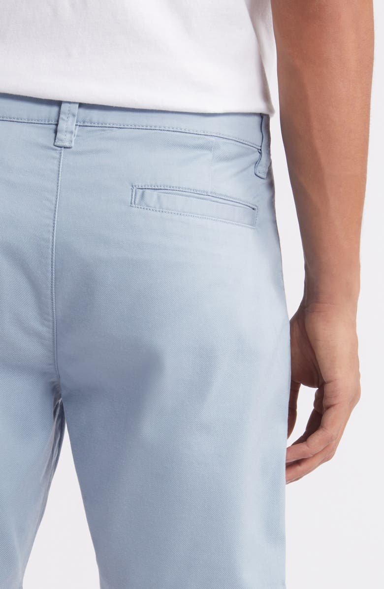 34 Heritage Arizona CoolMax<sup>®</sup> Slim Fit Flat Front Chino Shorts, Alternate, color, Faded Denim Summer