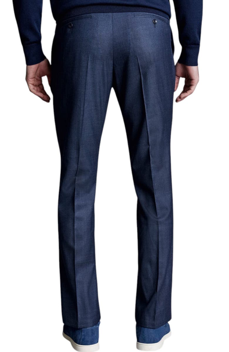 Charles Tyrwhitt Slim Fit End On End Ultimate Performance Suit Pants, Alternate, color, Navy