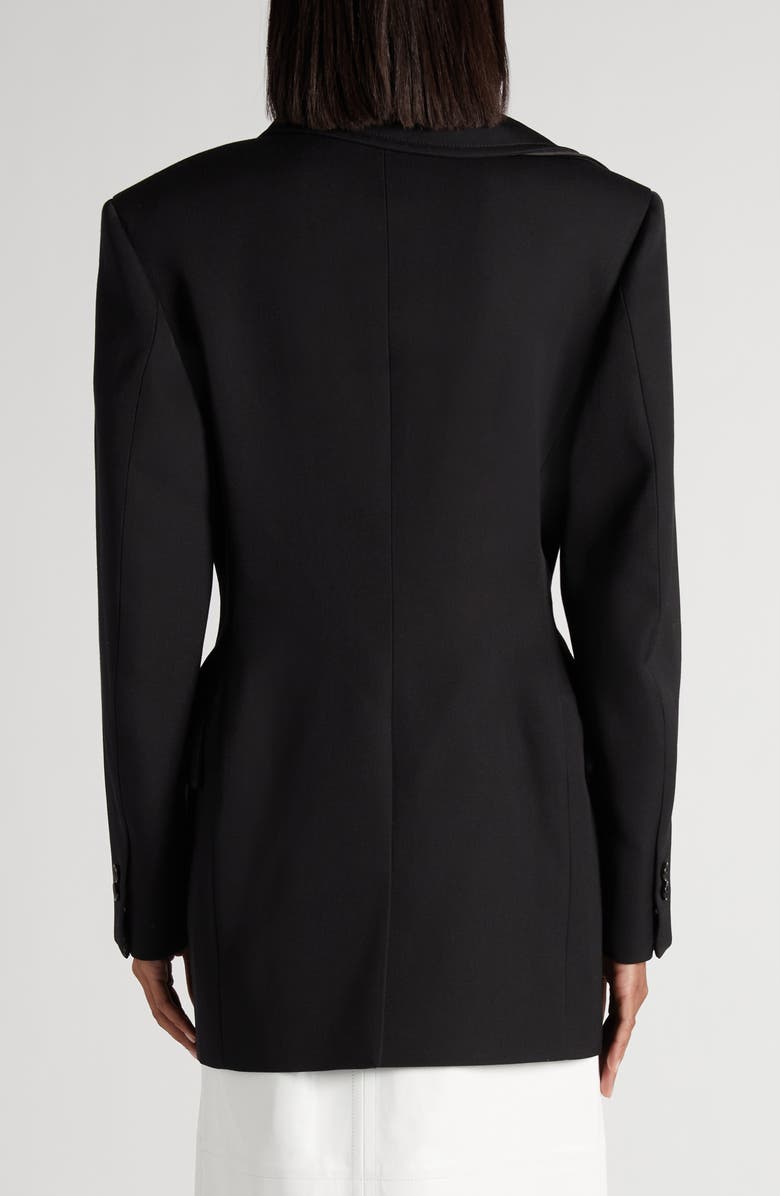 Bottega Veneta Rabbit Lapel Compact Wool Blazer, Alternate, color, 